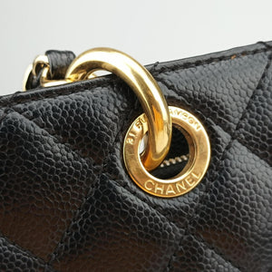 Pre-owned Chanel Matelasse Cocomark GST Black caviar skin A50995 shoulderbag | stylenewstar