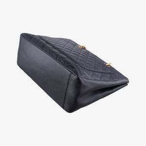 Pre-owned Chanel Matelasse Cocomark GST Black caviar skin A50995 shoulderbag | stylenewstar
