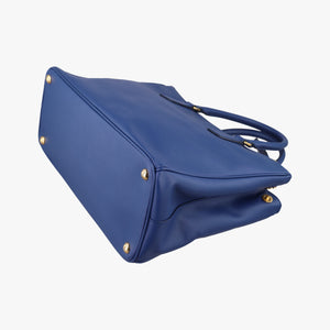 Pre-owned Prada Galleria Blue SAFFIANO Leather BN2274 shoulderbag | stylenewstar