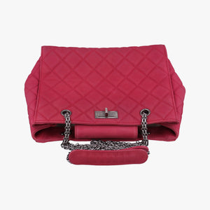 Pre-owned Chanel Coco Mark Pink Leather A66122 handbag | stylenewstar