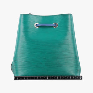 Pre-owned Louis Vuitton NeoNoe BB Emerald Green × Navy Blue Epi M55582 shoulderbag | stylenewstar