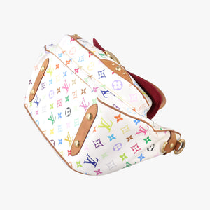 Pre-owned Louis Vuitton RITA white Monogram Multicolor M40125 handbag | stylenewstar