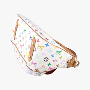 Pre-owned Louis Vuitton RITA white Monogram Multicolor M40125 handbag | stylenewstar