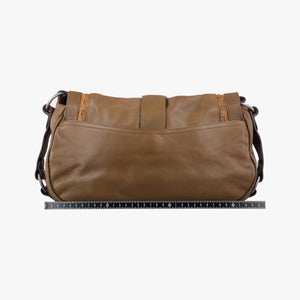 Vintage Christian Dior Gaucho Brown Leather shoulderbag | stylenewstar