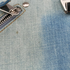 Pre-owned Christian Dior Admit It Blue denim shoulderbag | stylenewstar