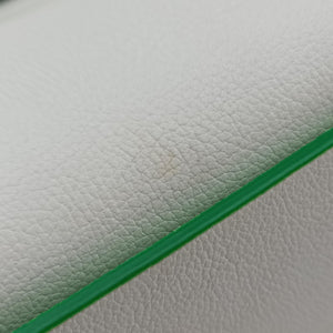 Vintage Bottega Veneta THE ARCO Tote White×Green lambskin handbag | stylenewstar