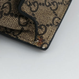 Vintage Gucci GG Supreme Bee Beige×black PVC coated canvas×Leather 450950 shoulderbag | stylenewstar