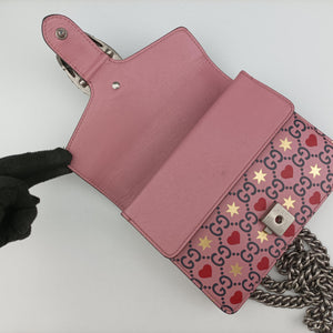 Pre-owned Gucci Dionysus pink×Multicolour Leather 421970 shoulderbag | stylenewstar