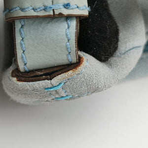 Vintage Yves Saint Laurent Rive Gauche Mombasa Light Blue Suede 205118 shoulderbag | stylenewstar