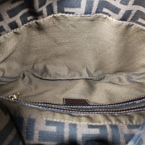 Vintage Fendi Zucca Brown canvas x Leather 8BR631 handbag | stylenewstar
