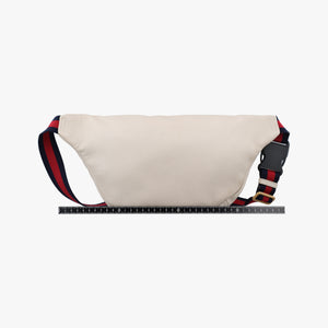 Pre-owned Gucci Print White Leather 530412 bum bag/waist bag | stylenewstar