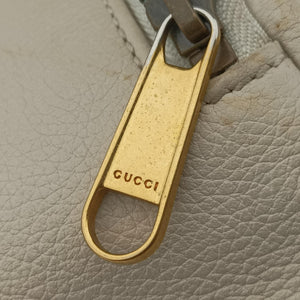 Pre-owned Gucci Print White Leather 530412 bum bag/waist bag | stylenewstar