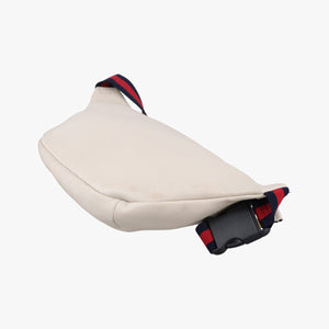 Pre-owned Gucci Print White Leather 530412 bum bag/waist bag | stylenewstar