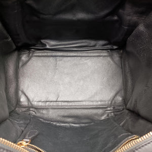 Pre-owned Celine Luggage Mini Shopper Beige×white×black Leather handbag | stylenewstar