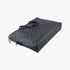 Vintage Louis Vuitton Porte Documents Jour Noir Damier Graphite N48224 handbag | stylenewstar