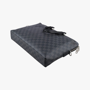 Vintage Louis Vuitton Porte Documents Jour Noir Damier Graphite N48224 handbag | stylenewstar