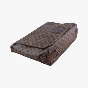 Pre-owned Louis Vuitton BROOKLYN GM EBENE Damier Canvas N51212 shoulderbag | stylenewstar