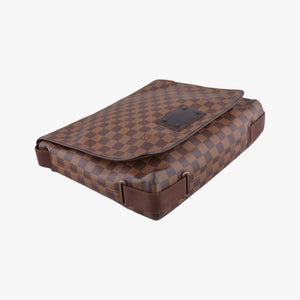 Vintage Louis Vuitton BROOKLYN MM EBENE Damier Canvas N51211 shoulderbag | stylenewstar