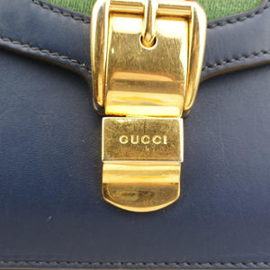 Pre-owned Gucci Sylvie Blue Leather 421882 shoulderbag | stylenewstar