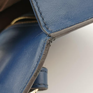 Pre-owned Gucci Sylvie Blue Leather 421882 shoulderbag | stylenewstar