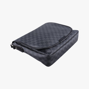 Pre-owned Louis Vuitton DANIEL MM Noir Damier GRAPHITE N58029 shoulderbag | stylenewstar
