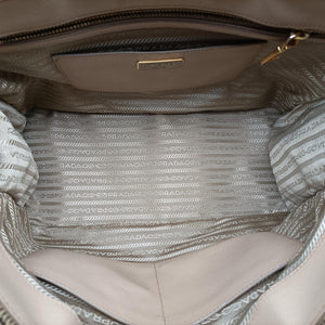 Pre-owned Prada Galleria Beige SAFFIANO Leather BN1786 shoulderbag | stylenewstar