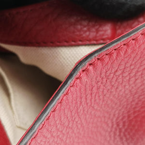 Pre-owned Gucci GG Marmont Red Leather 442622 handbag | stylenewstar