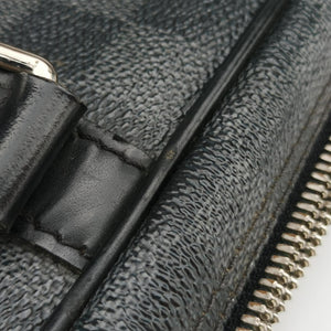 Pre-owned Louis Vuitton Porte Documents Voyage Noir Damier Graphite N41125 handbag | stylenewstar