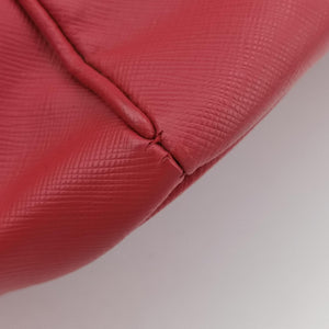 Pre-owned Prada Galleria Red SAFFIANO Leather BN1786 handbag | stylenewstar