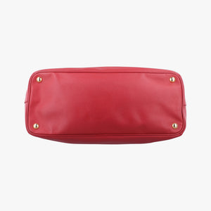 Pre-owned Prada Galleria Red SAFFIANO Leather BN1786 handbag | stylenewstar