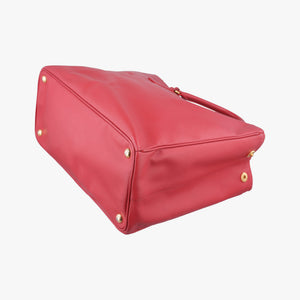 Pre-owned Prada Galleria Red SAFFIANO Leather BN1786 handbag | stylenewstar
