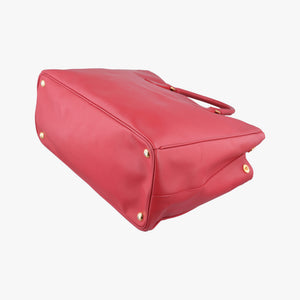 Pre-owned Prada Galleria Red SAFFIANO Leather BN1786 handbag | stylenewstar