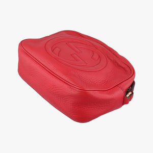 Pre-owned Gucci Soho Red Leather 308364 shoulderbag | stylenewstar