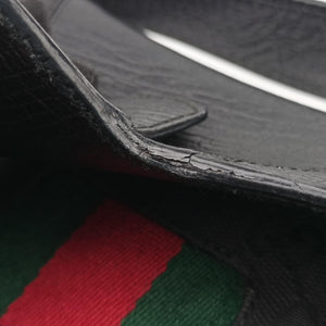 Secondhand Gucci Horsebit Black canvas×Leather 131094 handbag | stylenewstar