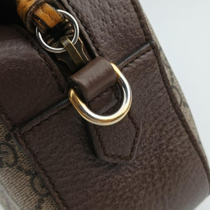 Pre-owned Gucci Neo Messenger beige×brown PVC coated canvas ×Leather 476466 shoulderbag | stylenewstar