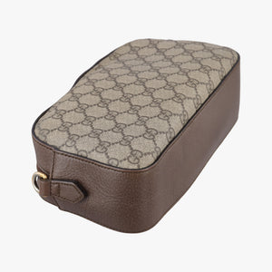 Pre-owned Gucci Neo Messenger beige×brown PVC coated canvas ×Leather 476466 shoulderbag | stylenewstar