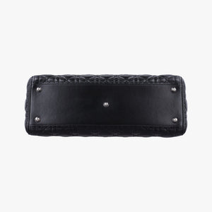 Pre-owned Christian Dior Lady Dior Black lambskin shoulderbag | stylenewstar