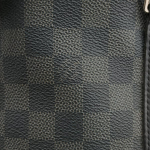 Pre-owned Louis Vuitton Porte Documents Voyage PM Noir Damier Graphite N41478 handbag | stylenewstar