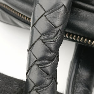 Pre-owned Bottega Veneta Intrecciato Black lambskin shoulderbag | stylenewstar