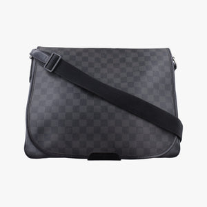 Secondhand Louis Vuitton DANIEL GM Noir Damier Graphite N58033 shoulderbag | stylenewstar