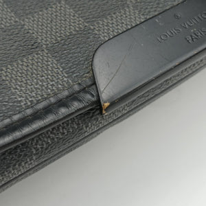 Secondhand Louis Vuitton DANIEL GM Noir Damier Graphite N58033 shoulderbag | stylenewstar