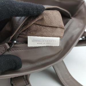 Secondhand Bottega Veneta Roma Intrecciato Brown lambskin handbag | stylenewstar