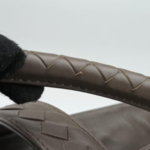 Secondhand Bottega Veneta Roma Intrecciato Brown lambskin handbag | stylenewstar