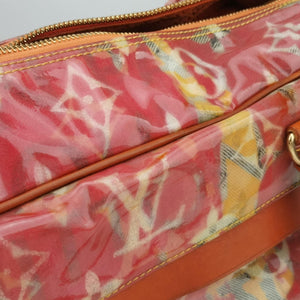 Pre-owned Louis Vuitton Weekender PM Rose×Multicolor Monogram Pulp M95734 handbag | stylenewstar