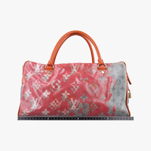 Pre-owned Louis Vuitton Weekender PM Rose×Multicolor Monogram Pulp M95734 handbag | stylenewstar
