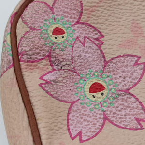 Pre-owned Louis Vuitton Cherry Blossom Pochette Accessoire Pink Monogram Canvas × Vachetta Leather M92007 handbag | stylenewstar