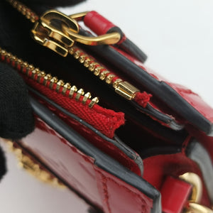 Secondhand Louis Vuitton Trunk Clutch Red Vernis M90500 shoulderbag | stylenewstar