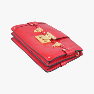 Secondhand Louis Vuitton Trunk Clutch Red Vernis M90500 shoulderbag | stylenewstar