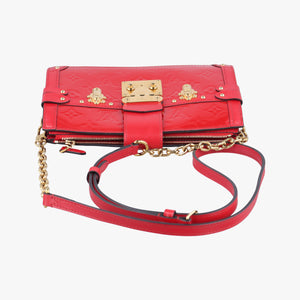 Secondhand Louis Vuitton Trunk Clutch Red Vernis M90500 shoulderbag | stylenewstar