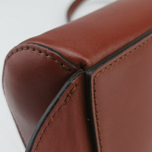 Pre-owned Chloe Chloe C Brown Leather × Suede bum bag/waist bag | stylenewstar